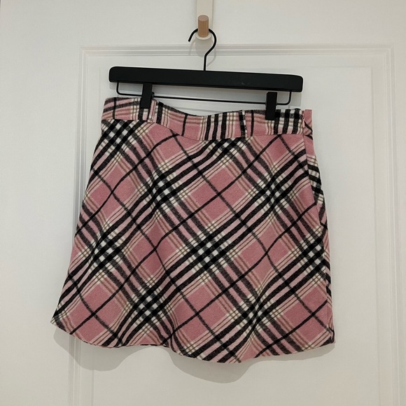 Plaid pink skirt - Picture 1 of 3